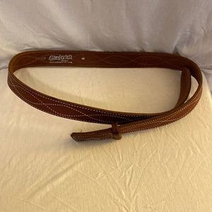 Vintage Gingerich leather belt sz 46
